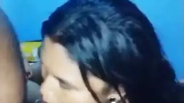 Pregnant wife blowjob and her boobs sucking viral HD MMS
