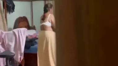 Mom wearing bra caught by horny son viral incest