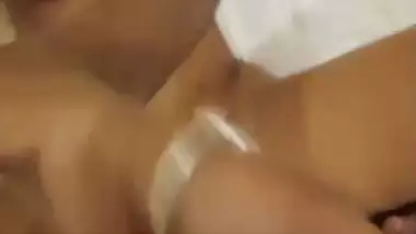 Newly married wife boob sucking by horny husband