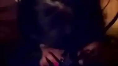 british based indian girl tasting cock